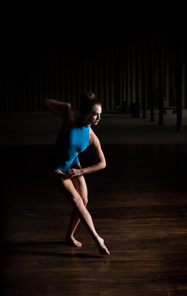 senior girl dance photography in professional studio in dallas